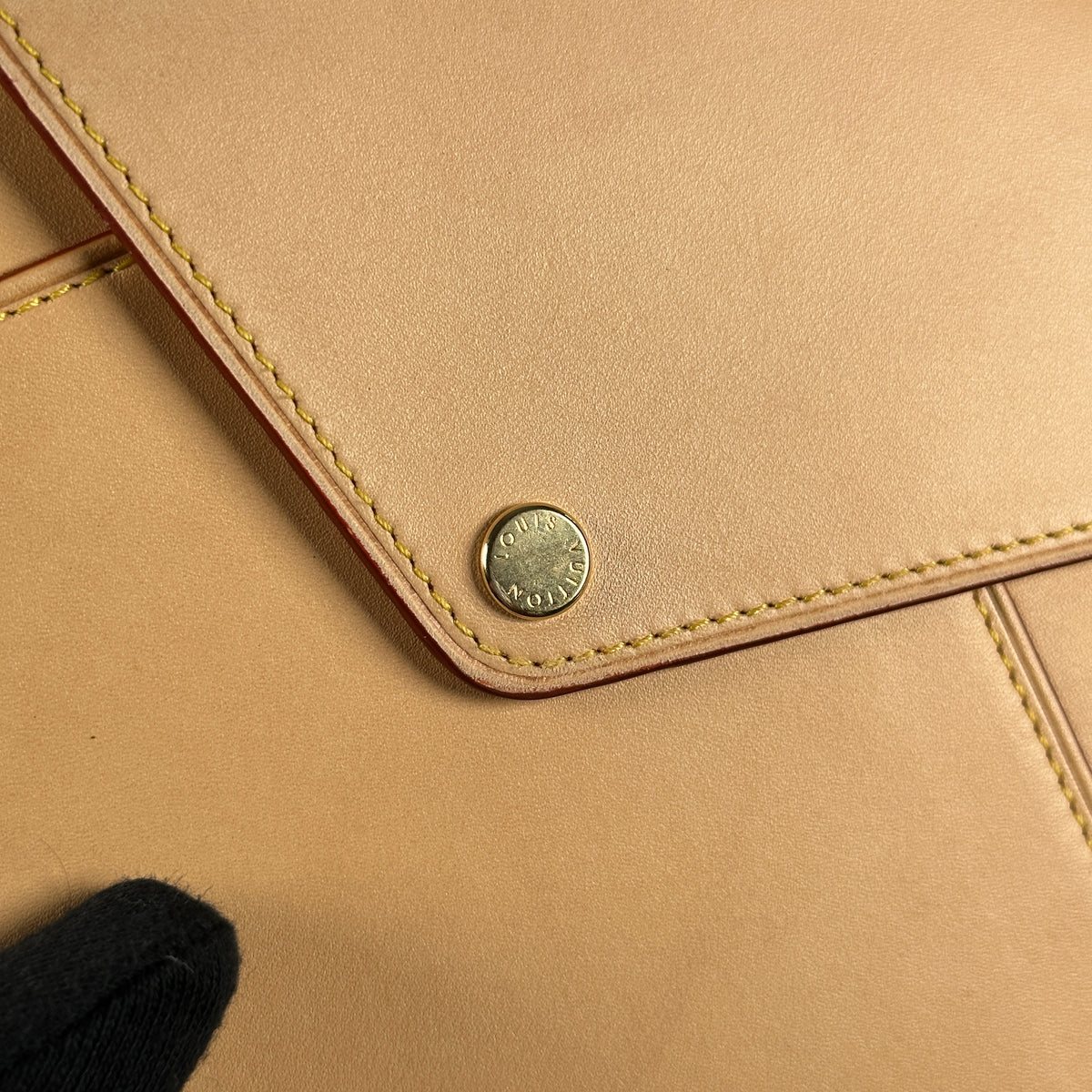 Mcraft® Engraving Personalized Patina Vachetta Leather Purse 