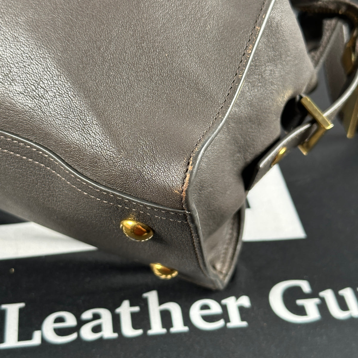 We repaired the piping around the edges of the Louis Vuitton bag