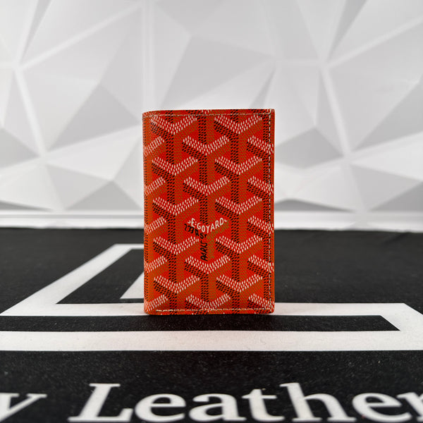 Goyard Orange Saint Pierre Card Holder Luxury Leather Guys