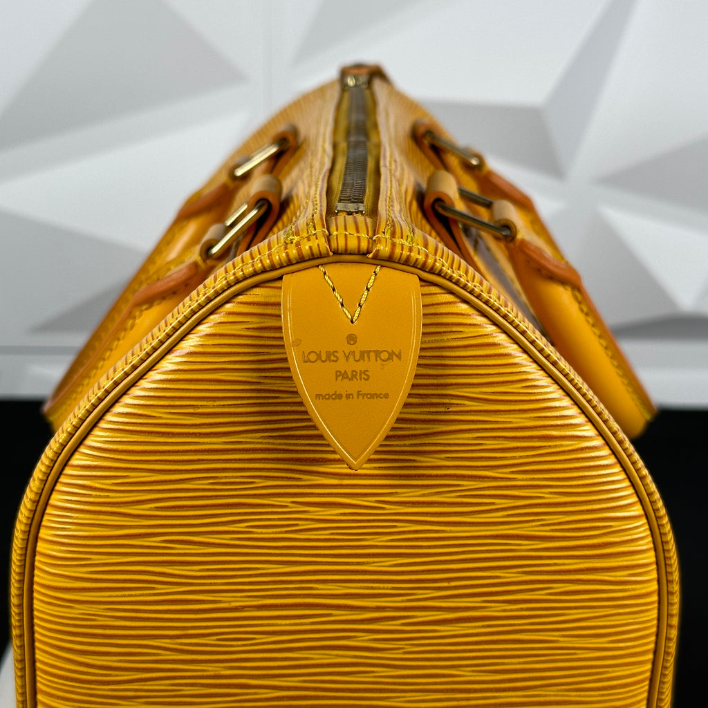 Louis Vuitton 1996 Yellow Speedy 25 · INTO
