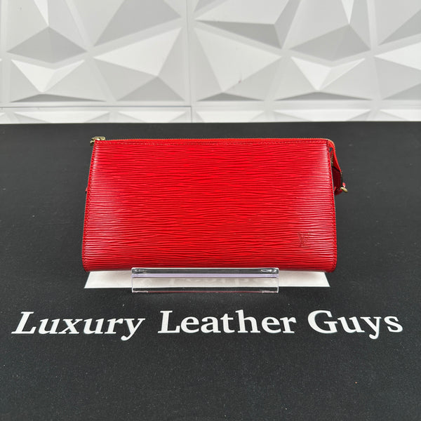 Louis Vuitton Card Holder Wallet - Red EPI Leather